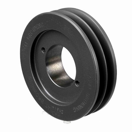 Browning 2 Groove Cast Iron Bushed Bore Multiple Sheave, 2H3V41 2H3V41